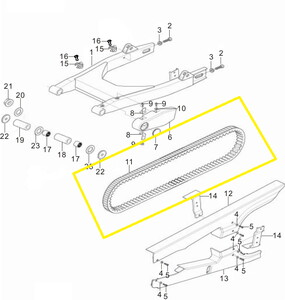 BAROSSA GV650 Arka Tekerlek Kayışı