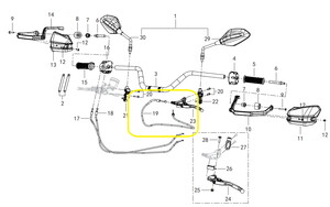  QJ SRK125S Debriyaj Teli