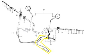 QJ SRK125S Debriyaj Teli