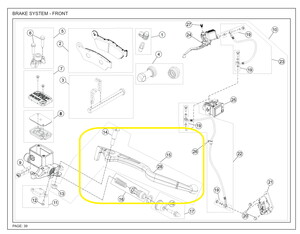 JAWA PERAK Fren Kolu sağ