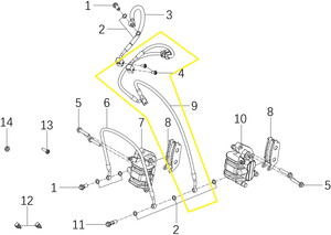 KOVE 800X Ön Fren Hortumu