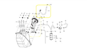 Qj FORTRESS350 Benzin Hortumu