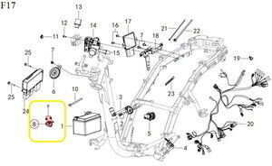 QJ SRK125S Marş Rolesi