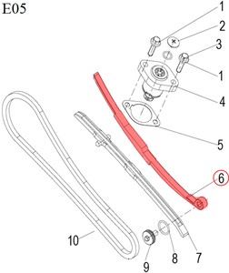  QJ VPS 125 EGZANTRİK ZİNCİR GERGİ KAYIŞI UZUN V38