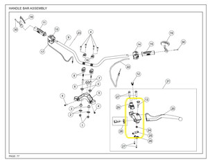  JAWA PERAK Fren Kolu Kütüğü sağ