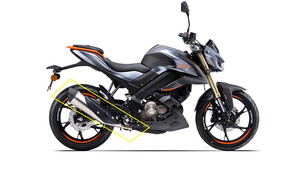  QJ SRK125S Egzoz Arka Tüp