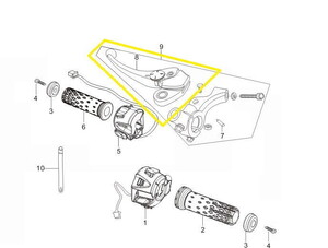  BAROSSA GV650 Debriyaj Kolu sol
