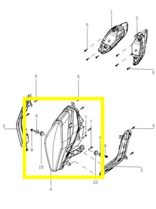 BAROSSA JEDI750 Ön Far Led