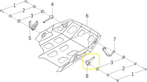 JAWA 500X Karter Muhafaza Braketi Arka sağ
