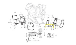 QJ FORTRESS350 Torpido Kapağı Menteşesi sol