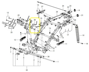 QJ LTM125 Abs Bağlantı Sacı