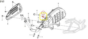 QJ VPS125 Egzoz Contası