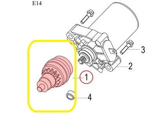 QJ VPS125/LTM125 Pinyon Dişlisi