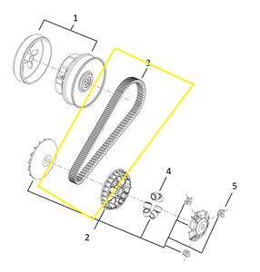 BAROSSA ADV125 Debriyaj Kayışı