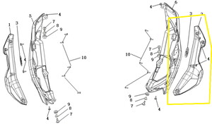 JAWA 500X Benzin Deposu Dış Grenajı Metalik sağ