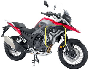  JAWA 500X Benzin Deposu Dış Grenajı Metalik sağ