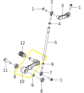  JAWA 500X/500F/KOVE 510X/510F Vites Pedalı