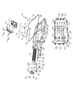 KOVE 800X Yağ Filtresi Kapağı oringi