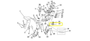 QJ ATR125 Ön Amortisör Toz Keçesi