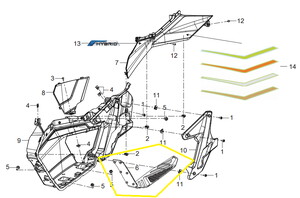 QJ ATR125 Ön Basamak Paspası sağ