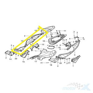  QJ SRK 125 R ARKA SAĞ GRENAJ GRİ MAVİ