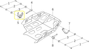 JAWA 500X Karter Muhafaza Braketi Arka sol