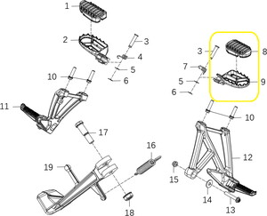 KOVE 800X Ön Basamak sağ
