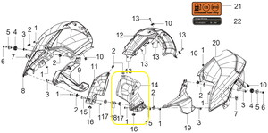 QJ TRX12 Benzin Deposu Grenajı İçi sağ