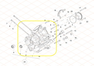 QJ VPS125 Blok/Karter sağ