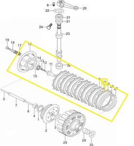 BAROSSA GV650 Debriyaj Baskı Göbeği Set