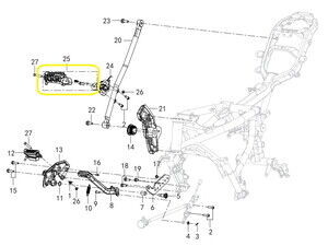 BENELLİ TRK502 Ön Basamak sağ