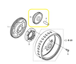 JAWA 500X/500F Marş Dişlisi Küçük