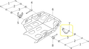 JAWA 500X Karter Muhafaza Braketi Ön sağ