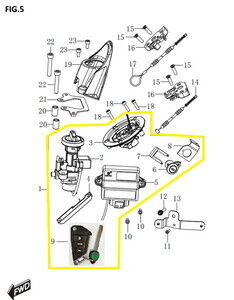 QJ FORTRESS350 Kontak Set