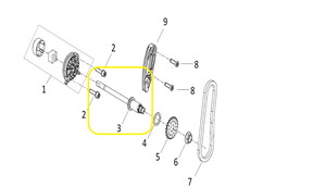QJ FORTRESS350 Yağ Pompası Mili