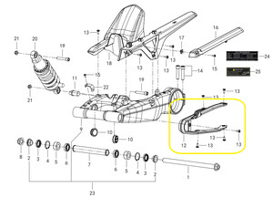 QJ SRK400RR Arka Tekerlek Zincir Sürtünme Lastiği