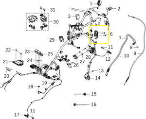 BAROSSA ADV125 Start Stop Beyin/Konjektör