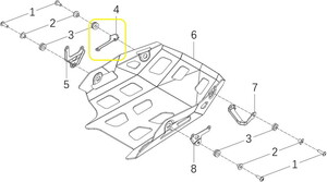JAWA 500X Karter Muhafaza Braketi Ön sol