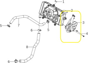 KOVE 510X/JAWA 500X Radyatör Su Deposu