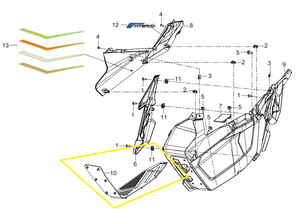 QJ ATR125 Ön Basamak Paspası sol