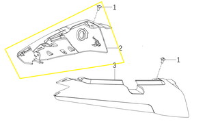 JAWA 500X Kuyruk Grenajı kırmızı sol