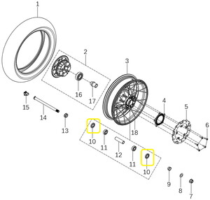 BENELLİ 502-C Arka Zincir Dişlisi Göbeği Keçesi