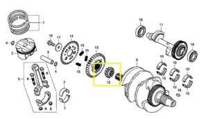 JAWA 500X Krank Egzantrik Zincir Dişlisi