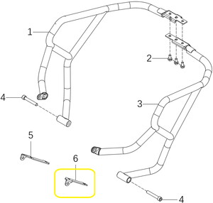 KOVE 510X/JAWA 500X Motor Koruma Demiri Braketi sağ
