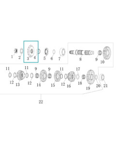 KOVE 800X Ön Zincir Dişlisi
