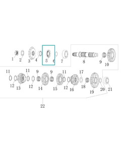 KOVE 800X Ön Zincir Dişlisi Keçesi