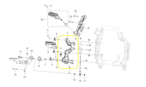 QJ SRT800X Ön Çamurluk Braketi  sağ