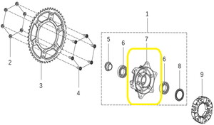 KOVE 800X Arka Zincir Dişlisi Tanburu