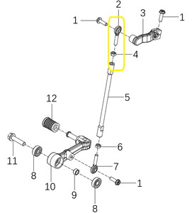JAWA 500X Vites Kolu Mafsalı sağ
