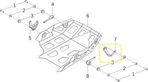 KOVE 510X Karter Koruma Braketi Ön sağ